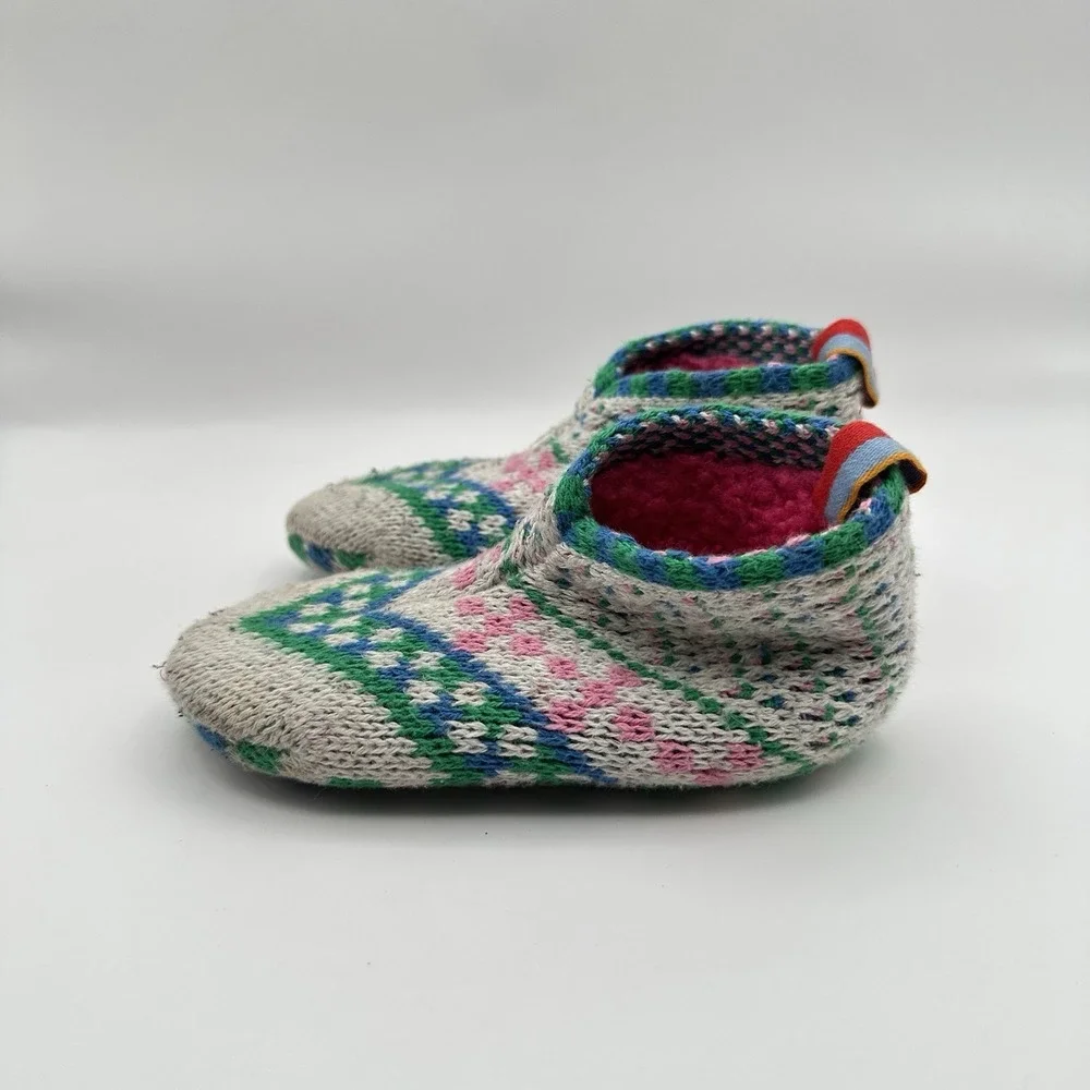 Bombas Gripper Slippers Toddler Size 5-7 House Shoes Camping Winter Lounge Cozy